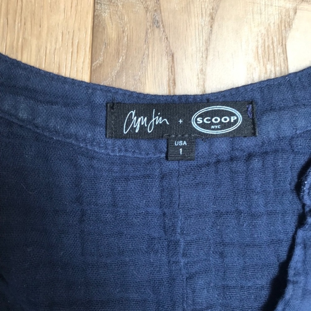 Scoop blue long sleeve shirt